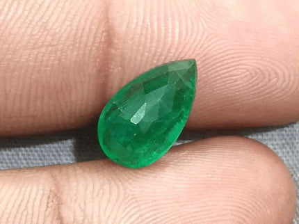 GSI Certified 3.06ct Velvet Green Emerald Natural Earth Mined Gemstone - SMSGEMS 
