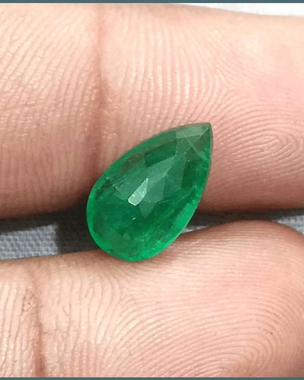 GSI Certified 3.06ct Velvet Green Emerald Natural Earth Mined Gemstone - SMSGEMS 