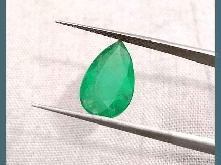 GSI Certified 3.06ct Velvet Green Emerald Natural Earth Mined Gemstone - SMSGEMS 
