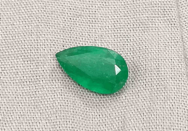 GSI Certified 3.06ct Velvet Green Emerald Natural Earth Mined Gemstone - SMSGEMS 