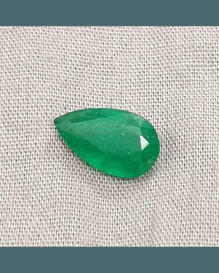 GSI Certified 3.06ct Velvet Green Emerald Natural Earth Mined Gemstone - SMSGEMS 