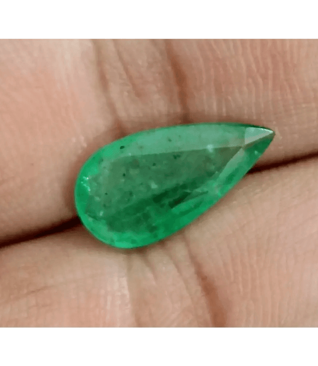 GSI Certified 3.06ct Velvet Green Emerald, Natural Earth mined Gemstone - SMSGEMS 