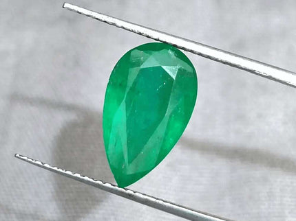 GSI Certified 3.06ct Velvet Green Emerald Natural Earth Mined Gemstone - SMSGEMS 