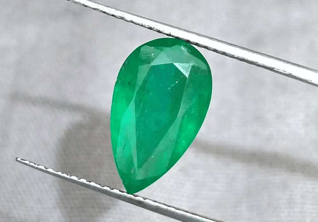 GSI Certified 3.06ct Velvet Green Emerald Natural Earth Mined Gemstone - SMSGEMS 