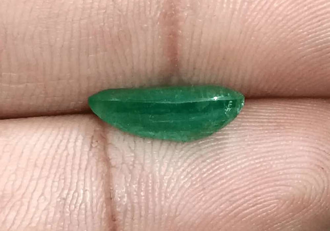 GSI Certified 3.06ct Velvet Green Emerald Natural Earth Mined Gemstone - SMSGEMS 