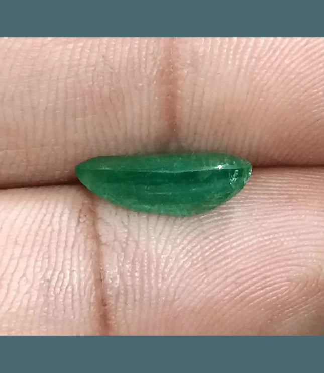 GSI Certified 3.06ct Velvet Green Emerald Natural Earth Mined Gemstone - SMSGEMS 