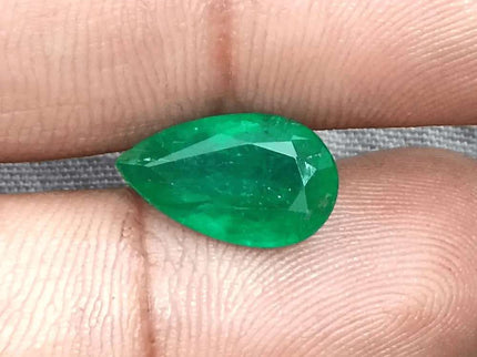GSI Certified 3.06ct Velvet Green Emerald Natural Earth Mined Gemstone - SMSGEMS 
