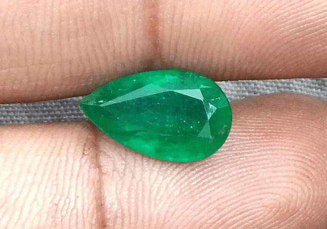 GSI Certified 3.06ct Velvet Green Emerald Natural Earth Mined Gemstone - SMSGEMS 