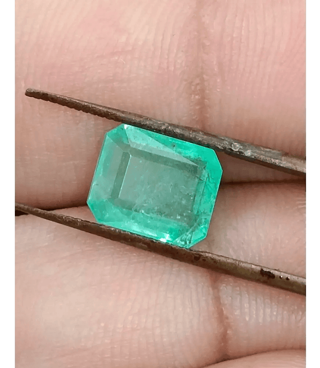 GSI Certified 3.09ct Ethiopian Emerald, 100% Natural Gemstone - SMSGEMS 