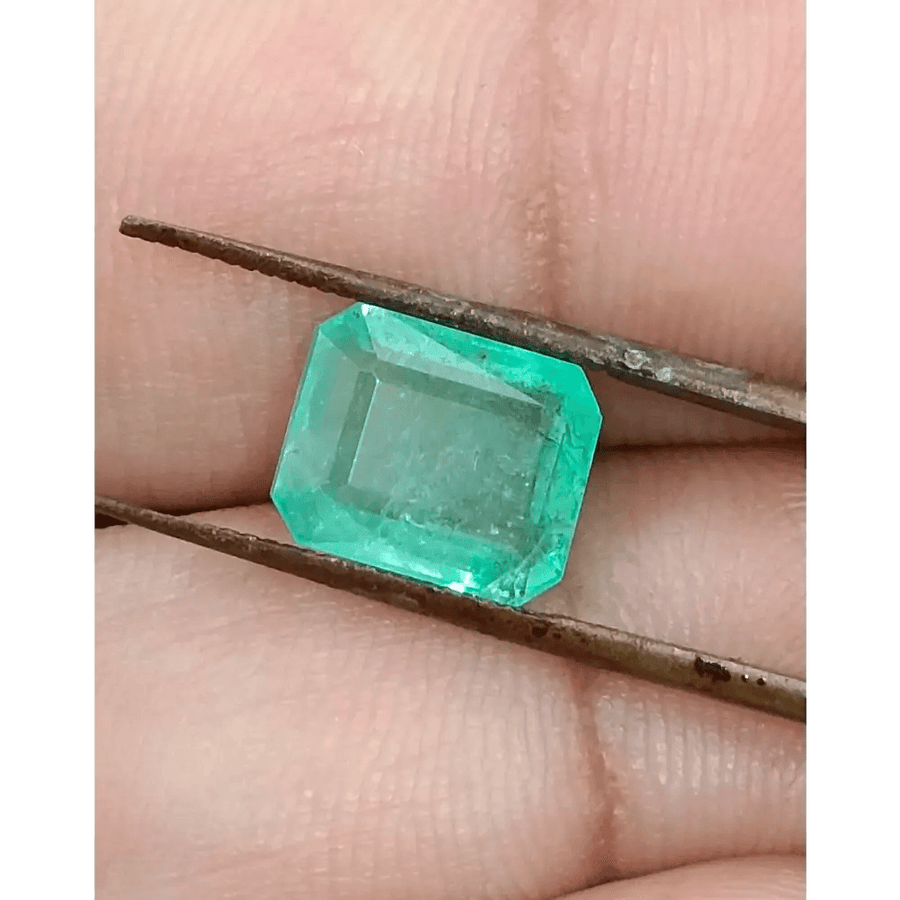 GSI Certified 3.09ct Ethiopian Emerald, 100% Natural Gemstone - SMSGEMS 