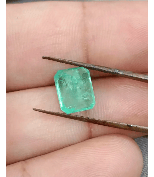 GSI Certified 3.09ct Ethiopian Emerald, 100% Natural Gemstone - SMSGEMS 