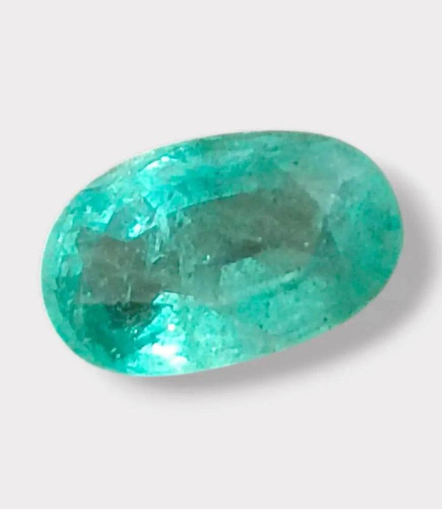 GSI Certified 3.11ct Pastel Green Emerald, 100% Natural Gemstone - SMSGEMS 