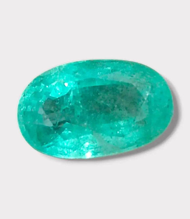 GSI Certified 3.11ct Pastel Green Emerald, 100% Natural Gemstone - SMSGEMS 