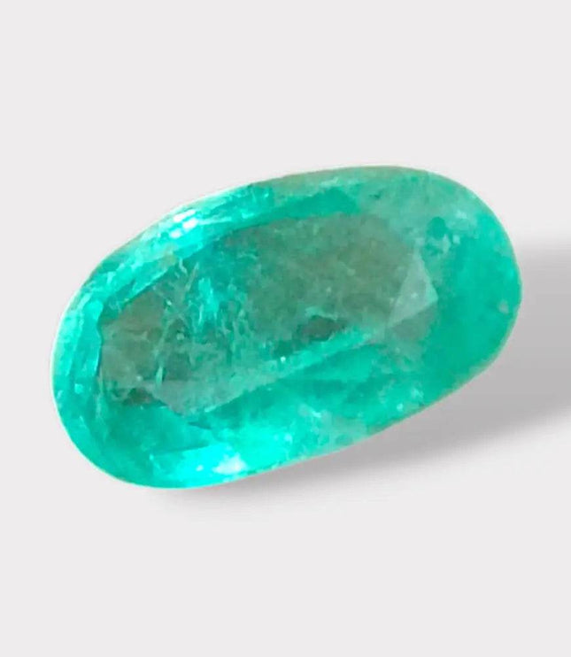 GSI Certified 3.11ct Pastel Green Emerald, 100% Natural Gemstone - SMSGEMS 