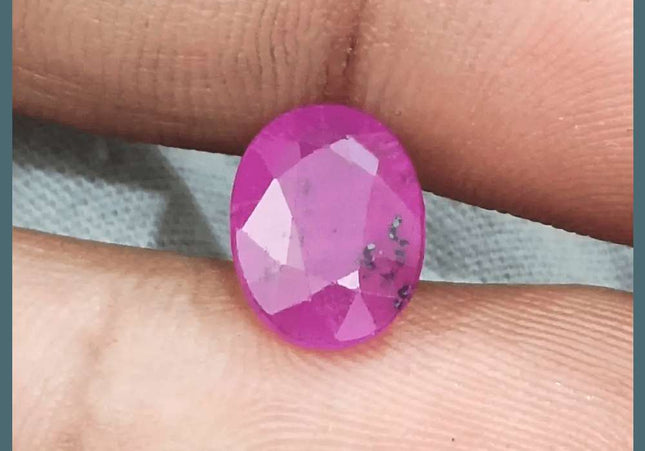 3.12ct Mozambique Ruby Natural Untreated Gemstone GSI Certified - SMSGEMS 