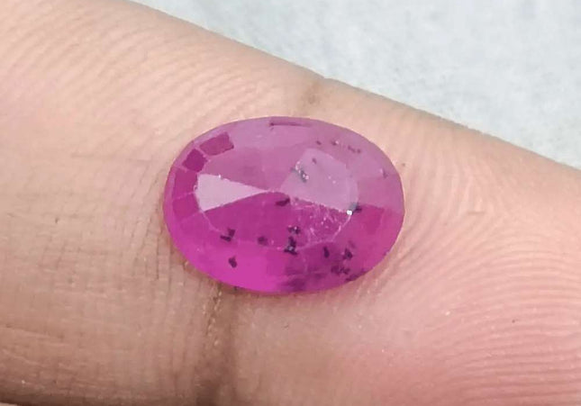 3.12ct Mozambique Ruby Natural Untreated Gemstone GSI Certified - SMSGEMS 