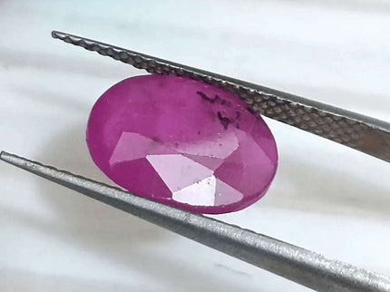 3.12ct Mozambique Ruby Natural Untreated Gemstone GSI Certified - SMSGEMS 