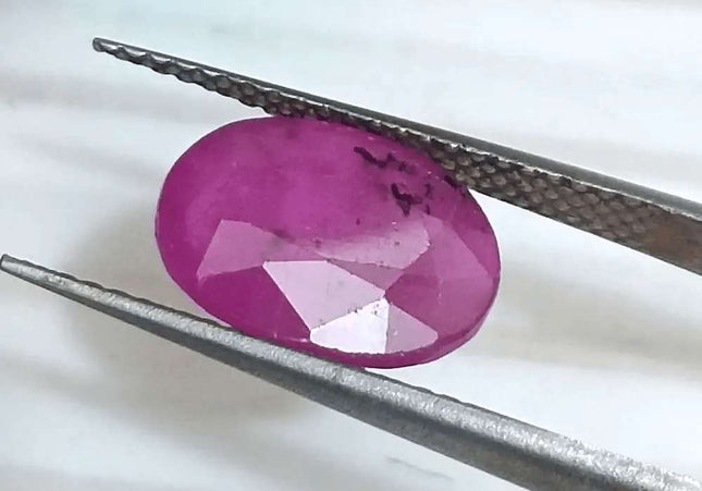 3.12ct Mozambique Ruby Natural Untreated Gemstone GSI Certified - SMSGEMS 