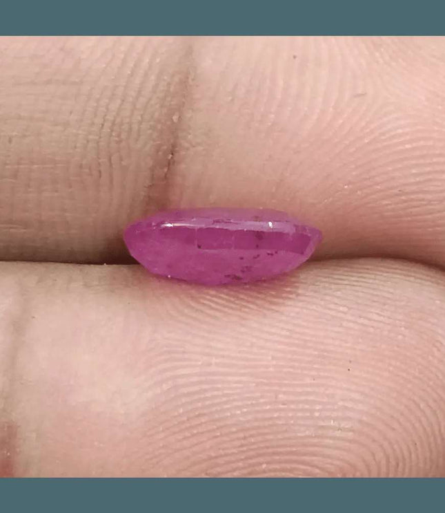 3.12ct Mozambique Ruby Natural Untreated Gemstone GSI Certified - SMSGEMS 