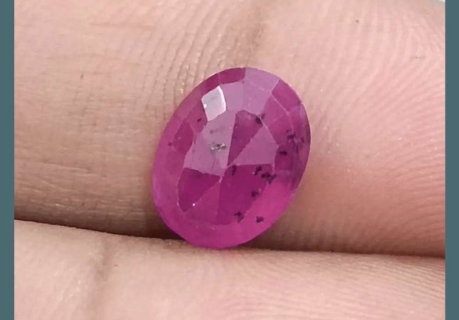 3.12ct Mozambique Ruby Natural Untreated Gemstone GSI Certified - SMSGEMS 