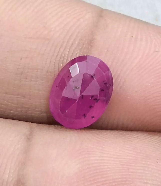 3.12ct Mozambique Ruby Natural Untreated Gemstone GSI Certified - SMSGEMS 