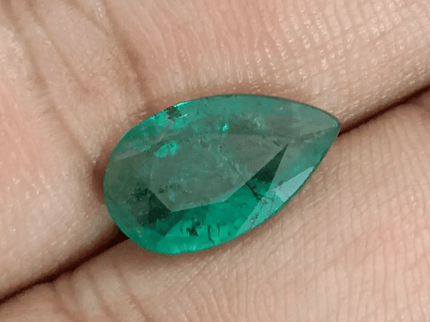 GSI Certified 3.13ct Deep Green Zambian Emerald, 100% Natural Earthmined Gem - SMSGEMS 