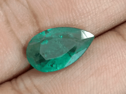 GSI Certified 3.13ct Deep Green Zambian Emerald, 100% Natural Earthmined Gem - SMSGEMS 