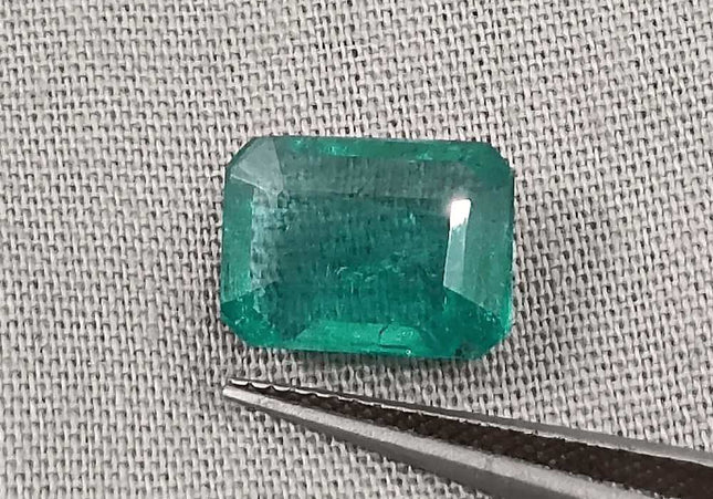 3.14ct Zambian Emerald GSI Certified - SMSGEMS 