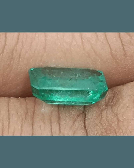 3.14ct Zambian Emerald GSI Certified - SMSGEMS 