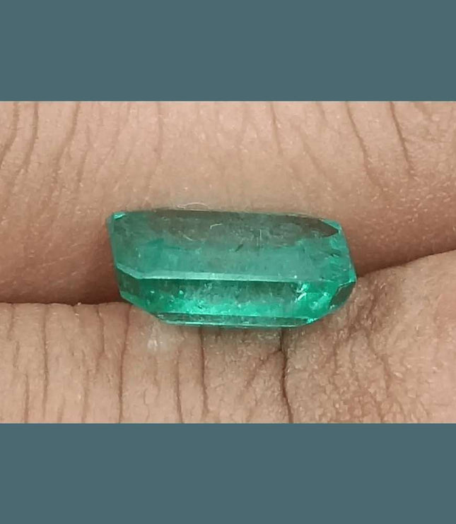 3.14ct Zambian Emerald GSI Certified - SMSGEMS 
