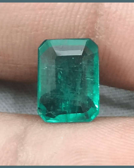 3.14ct Zambian Emerald GSI Certified - SMSGEMS 