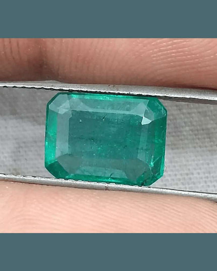 3.14ct Zambian Emerald GSI Certified - SMSGEMS 