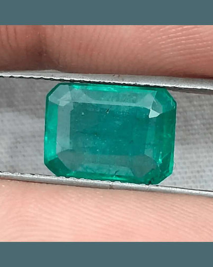3.14ct Zambian Emerald GSI Certified - SMSGEMS 