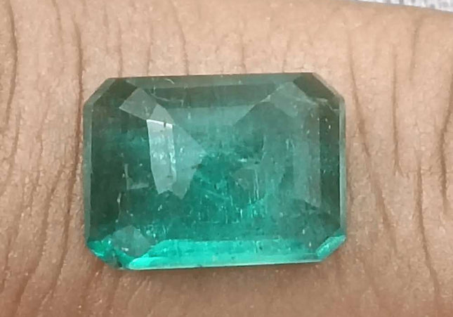 3.14ct Zambian Emerald GSI Certified - SMSGEMS 
