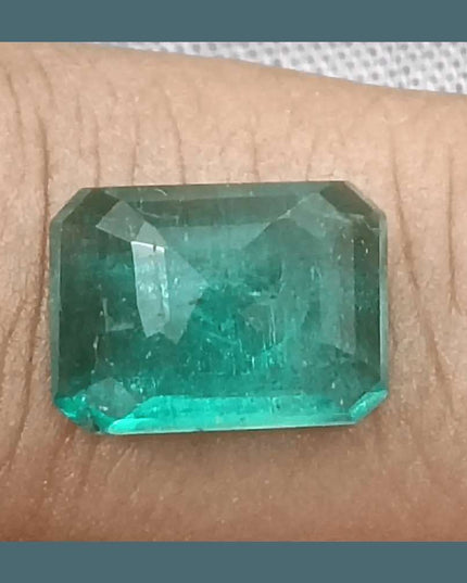 3.14ct Zambian Emerald GSI Certified - SMSGEMS 