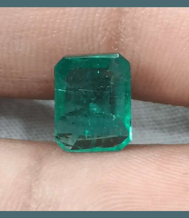 3.14ct Zambian Emerald GSI Certified - SMSGEMS 