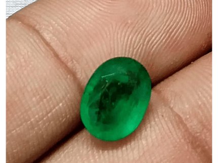 GSI Certified 3.25ct Velvet Green Swat Emerald , 100% Natural Earth Mined Gemstone - SMSGEMS 