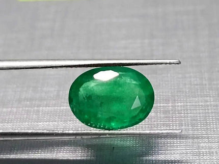 GSI Certified 3.25ct Velvet Green Swat Emerald , 100% Natural Earth Mined Gemstone - SMSGEMS 