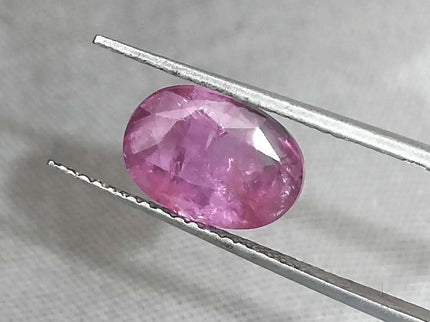 3.29ct GSI Certified Pink Purple Ceylon Sapphire - SMSGEMS 