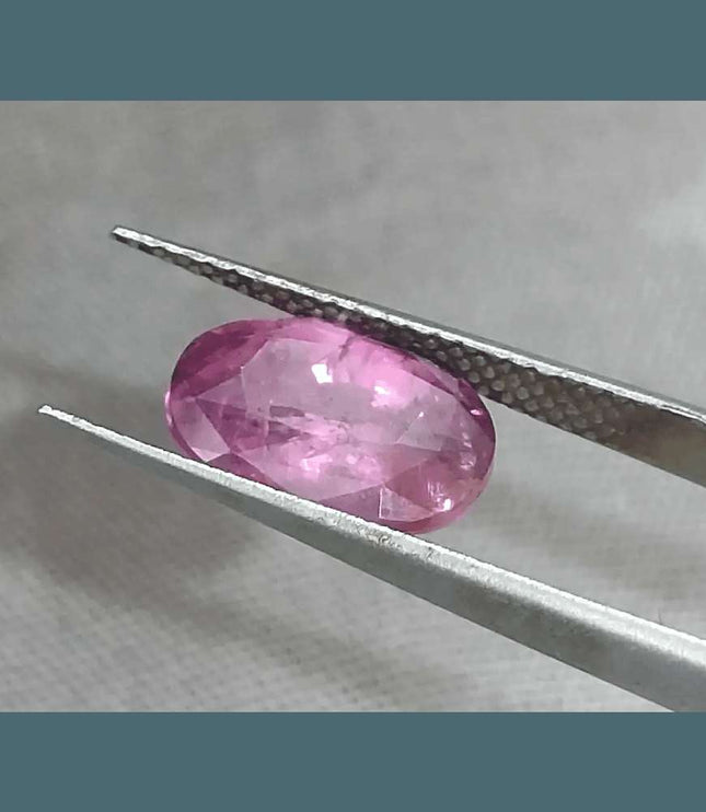 3.29ct GSI Certified Pink Purple Ceylon Sapphire - SMSGEMS 
