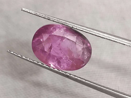 3.29ct GSI Certified Pink Purple Ceylon Sapphire - SMSGEMS 