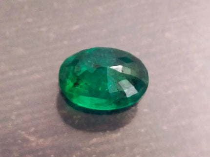 GSI Certified 3.30ct Deep Vibrant Green Zambian Emerald, Natural Gemstone - SMSGEMS 