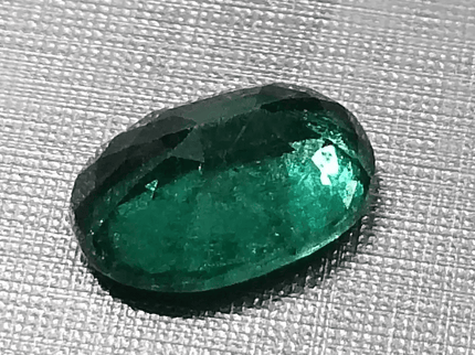 GSI Certified 3.33ct Full Luster Deep Green Zambian Emerald , Natural Earth Mined Gemstone. - SMSGEMS 
