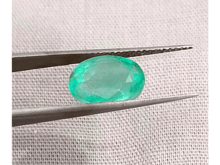 3.33ct Seafoam Green Emerald Certified by GSI - SMSGEMS 