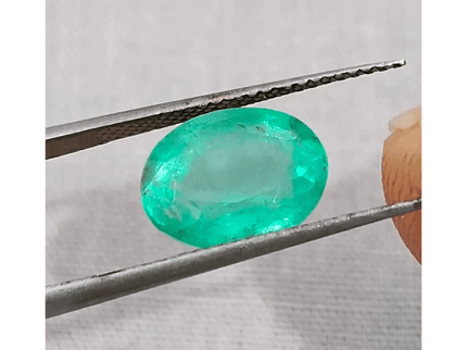 3.33ct Seafoam Green Emerald Certified by GSI - SMSGEMS 