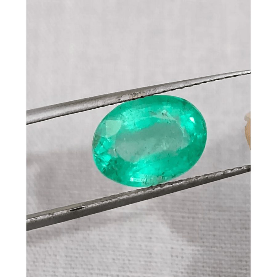 3.33ct Seafoam Green Emerald Certified by GSI - SMSGEMS 