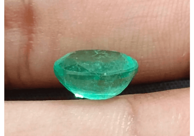 3.33ct Seafoam Green Emerald Certified by GSI - SMSGEMS 