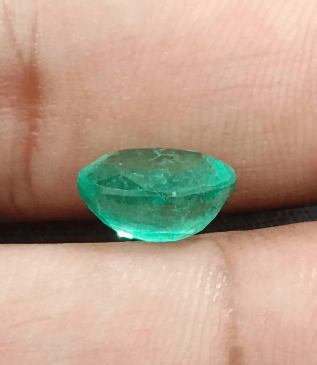 3.33ct Seafoam Green Emerald Certified by GSI - SMSGEMS 