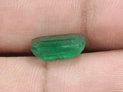 3.38ct Velvet Green Emerald GSI Certified - SMSGEMS 