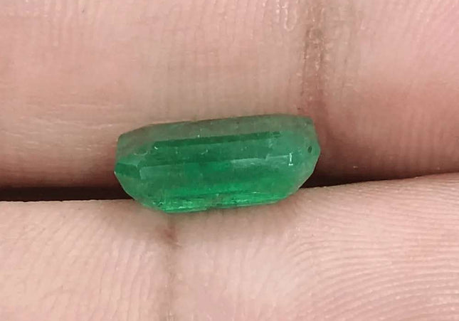 3.38ct Velvet Green Emerald GSI Certified - SMSGEMS 